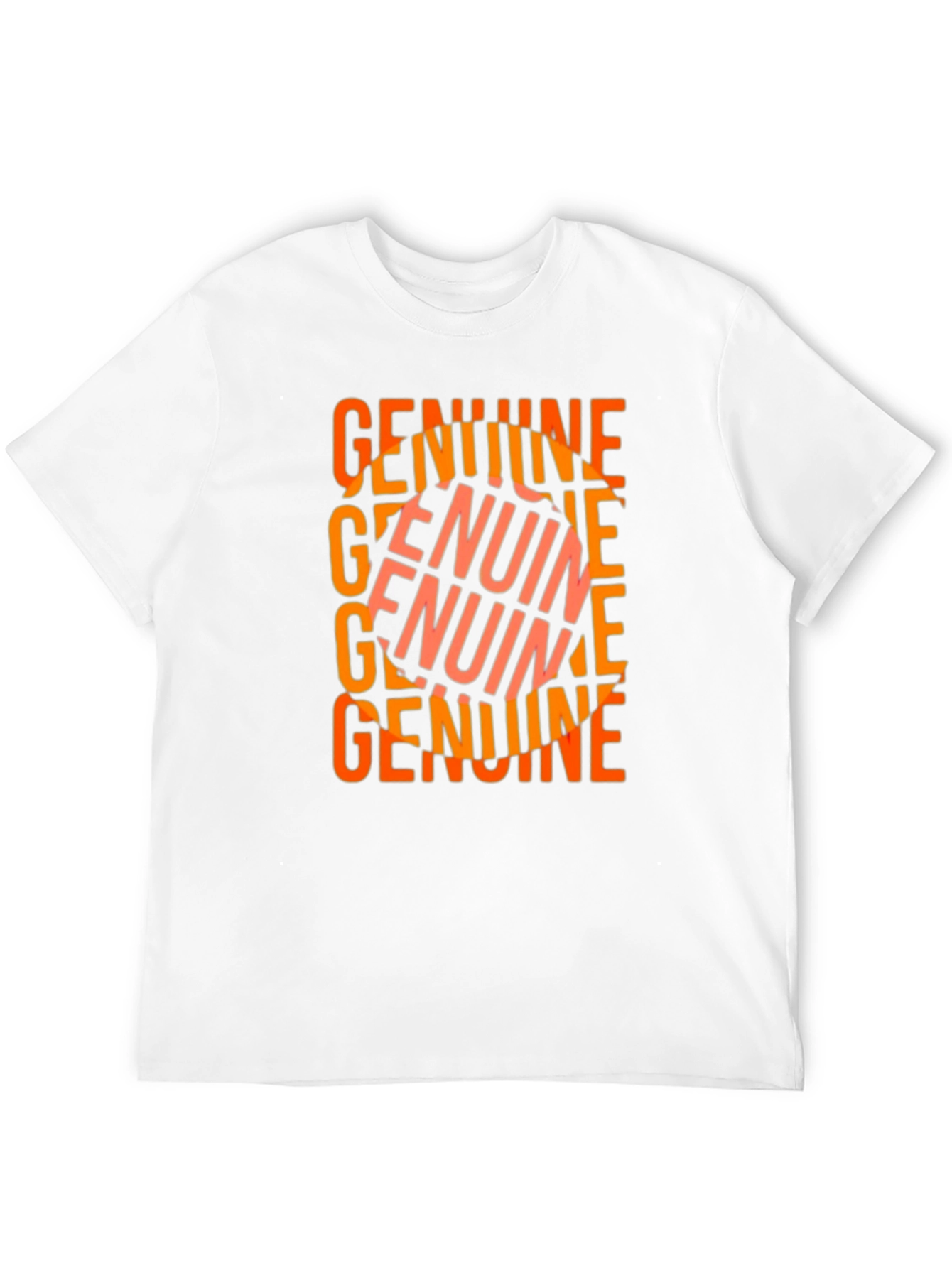 Genuine Word Art T-Shirt - Black