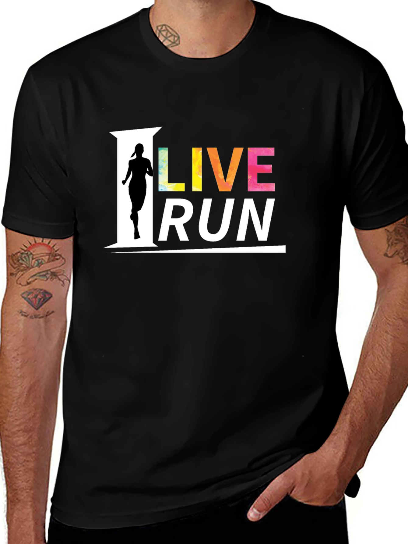 Live Run Graphic Tee - Activewear T-Shirt