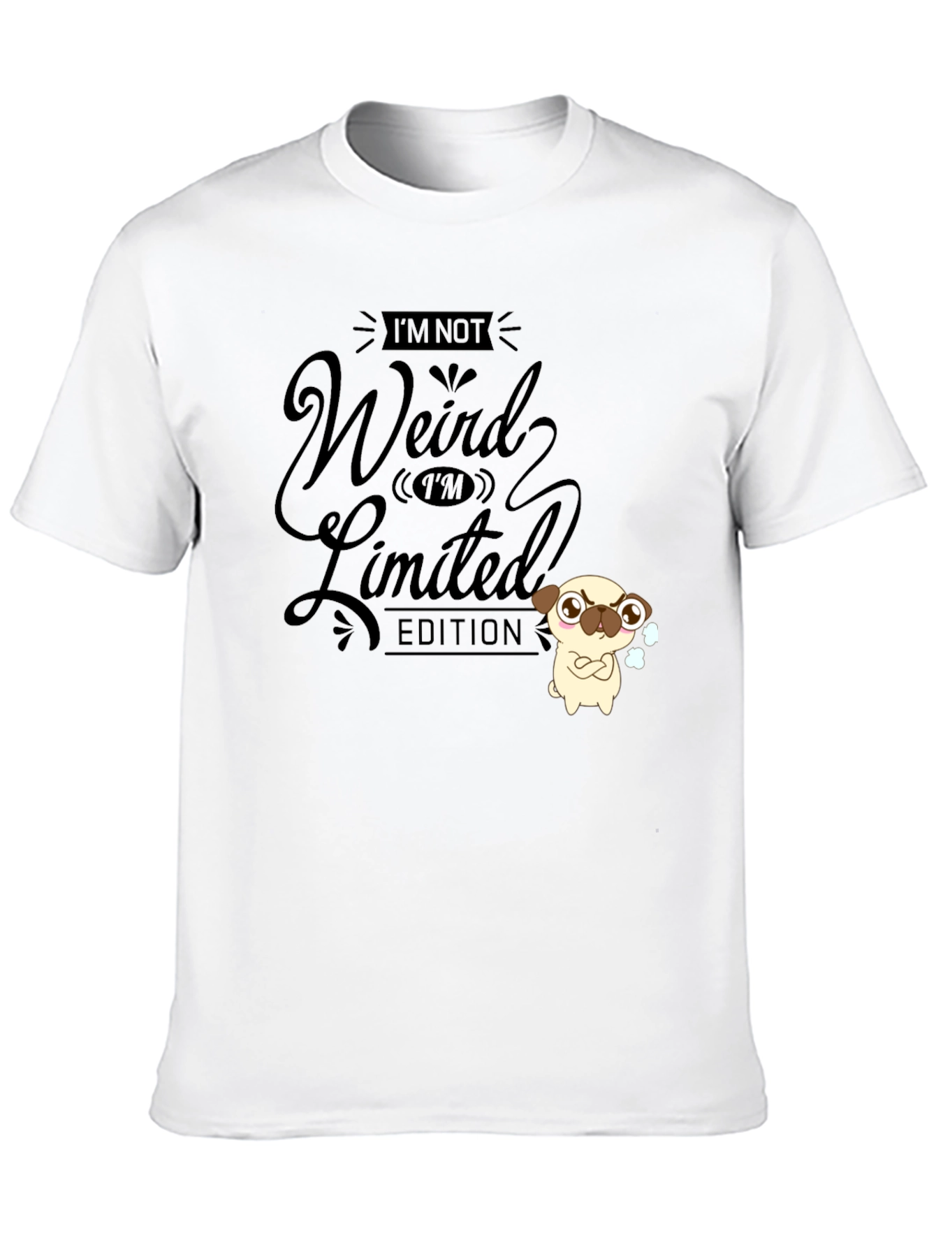 Funny Im Not Weird Limited Edition Black T-Shirt