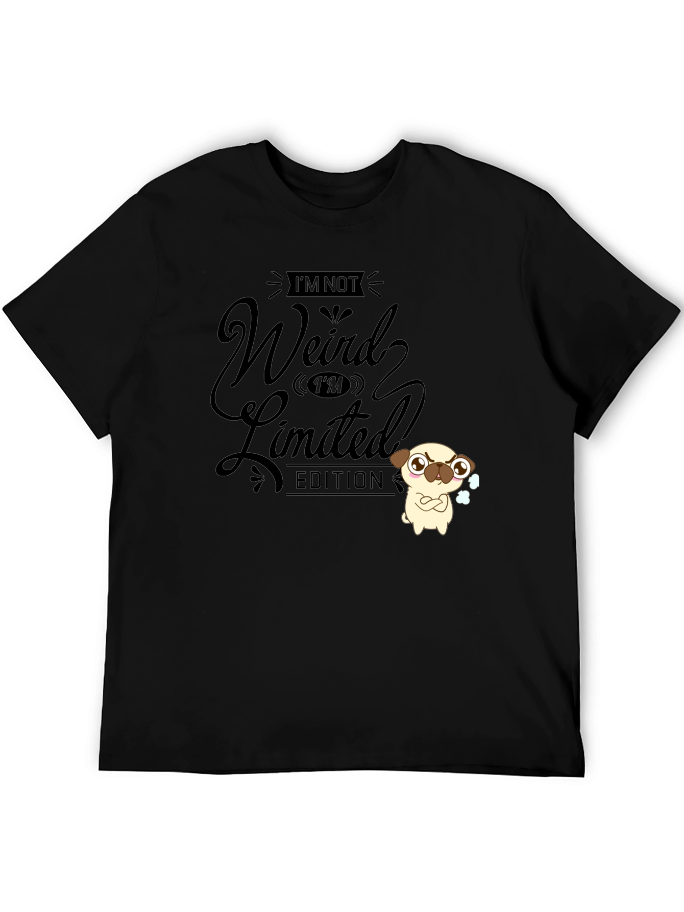 Funny Im Not Weird Limited Edition Black T-Shirt