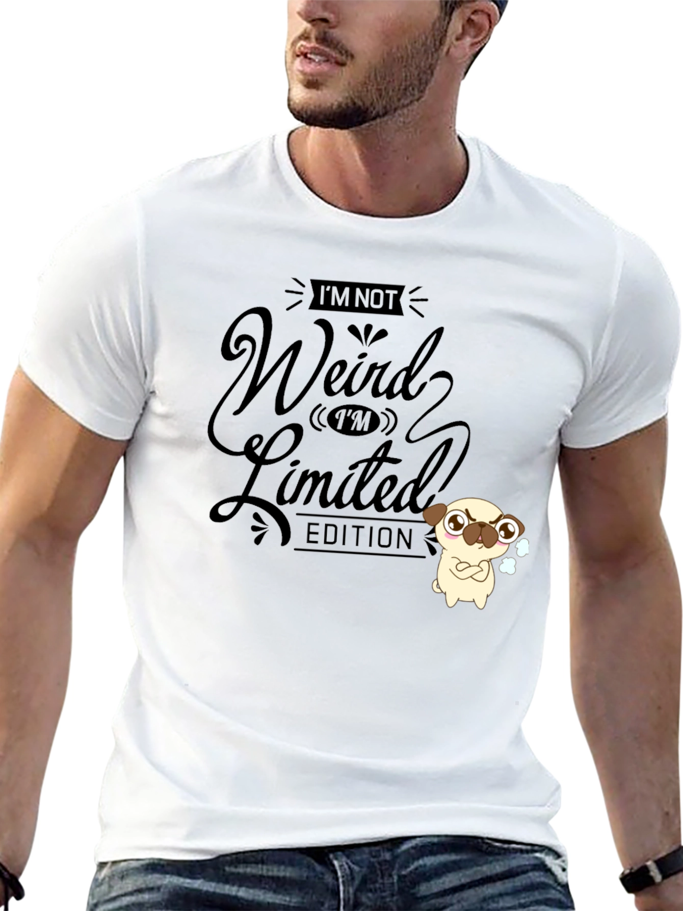 Funny Im Not Weird Limited Edition Black T-Shirt