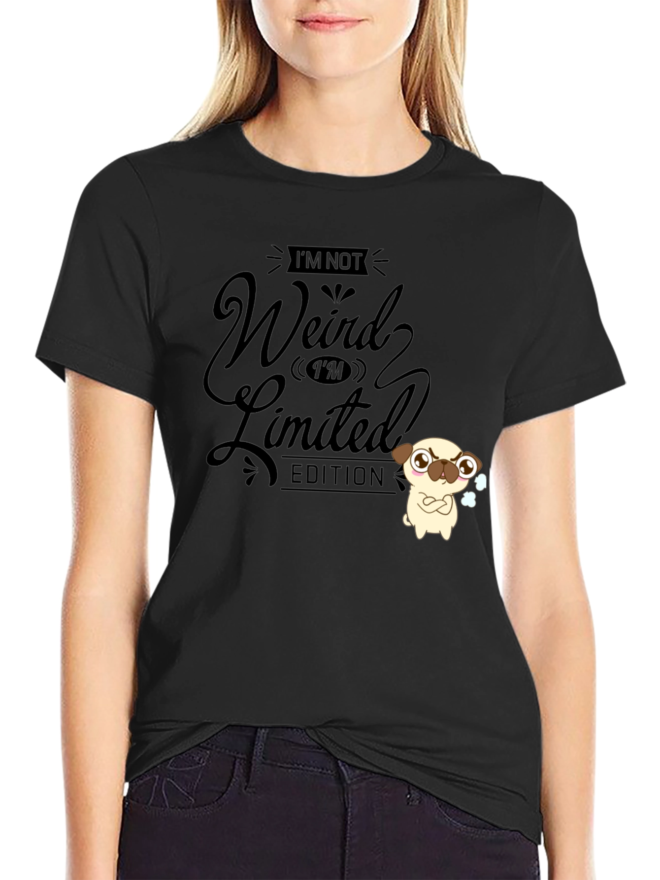 Funny Im Not Weird Limited Edition Black T-Shirt
