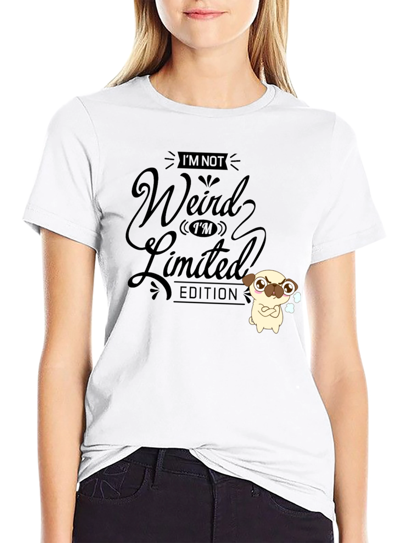 Funny Im Not Weird Limited Edition Black T-Shirt