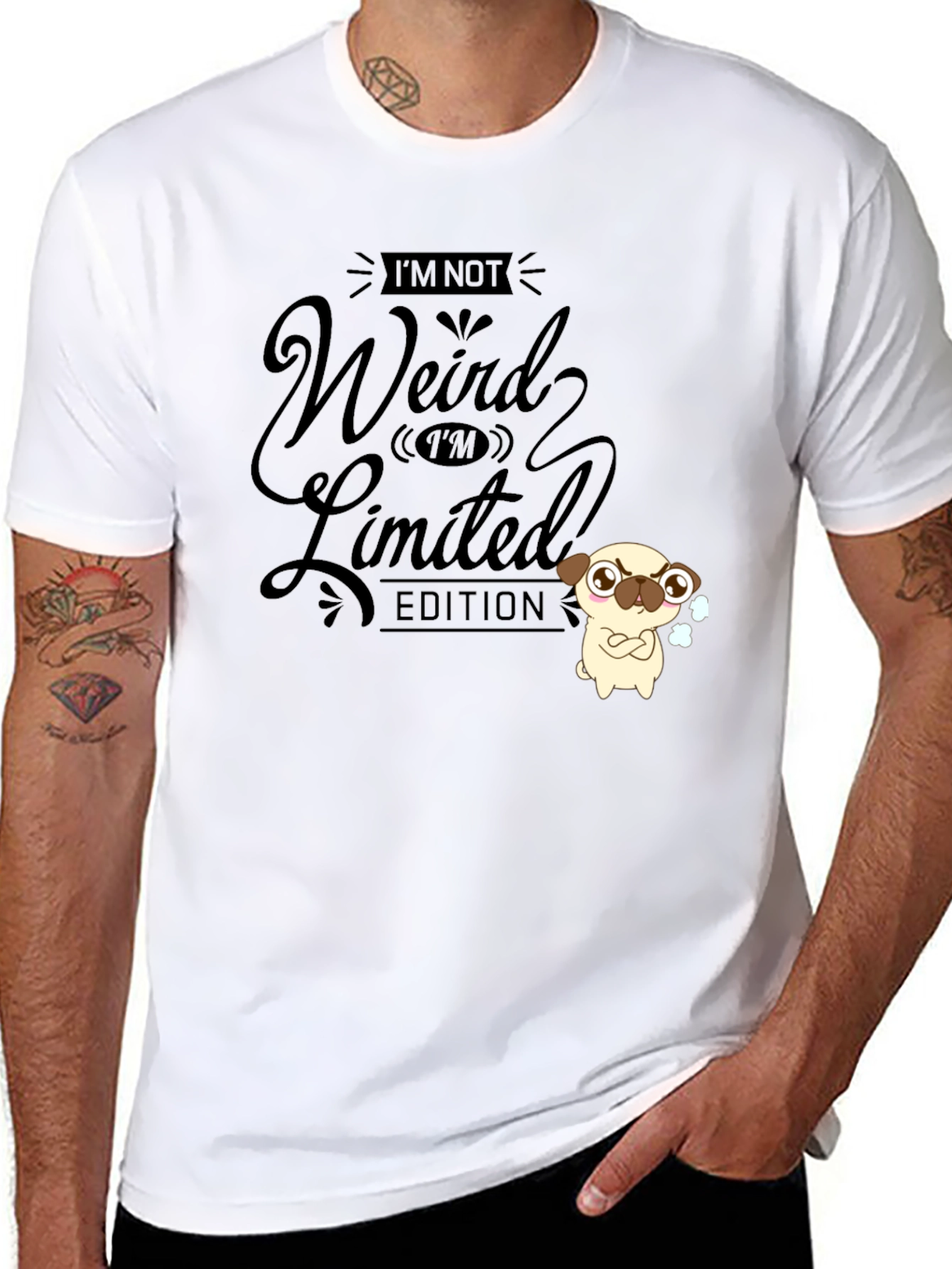 Funny Im Not Weird Limited Edition Black T-Shirt