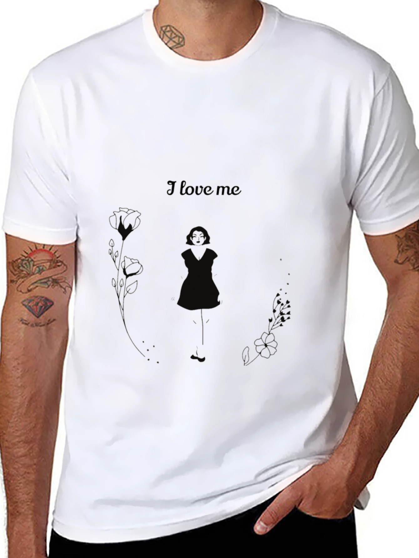 I Love Me Black Graphic Tee