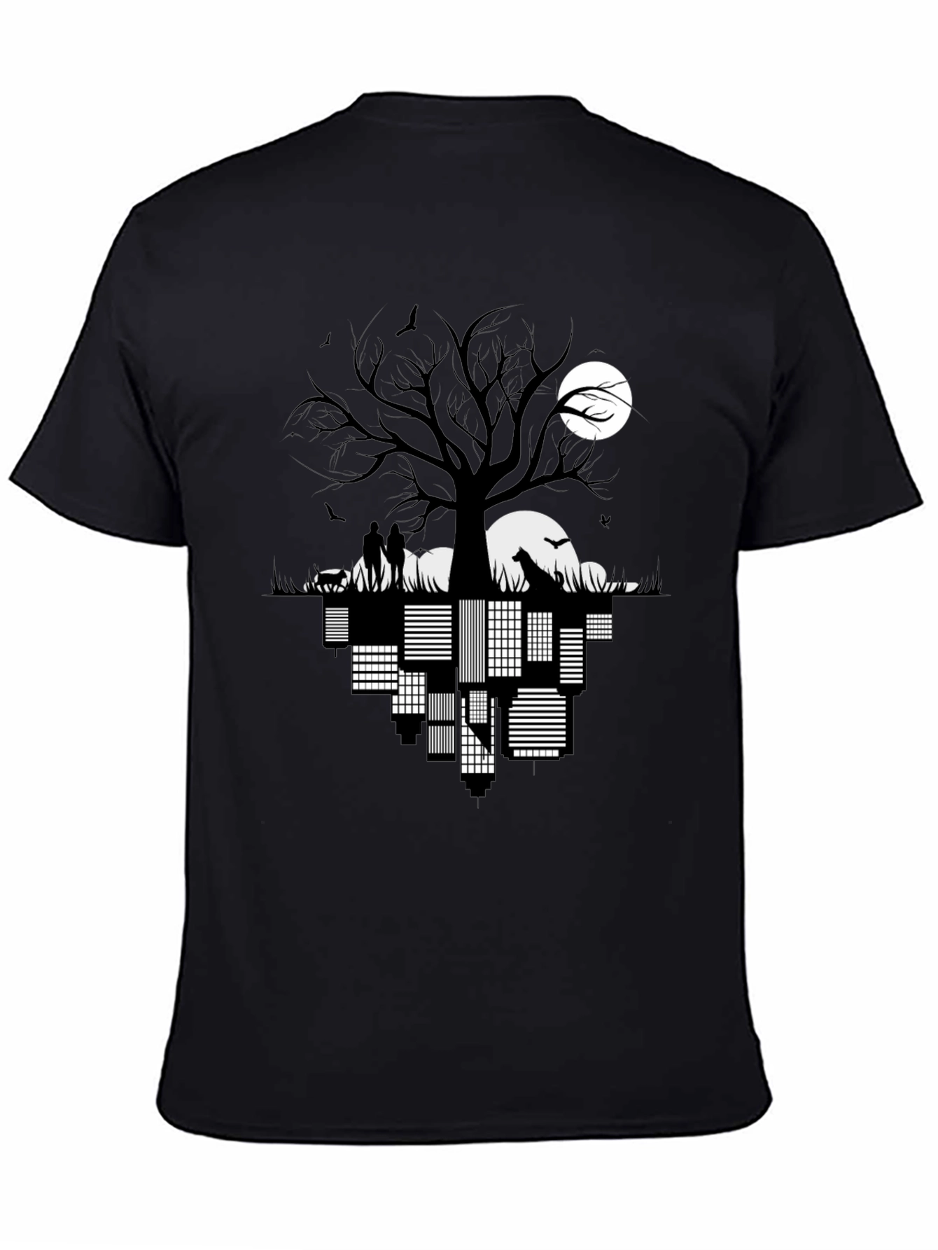 Cityscape Silhouette Graphic Tee