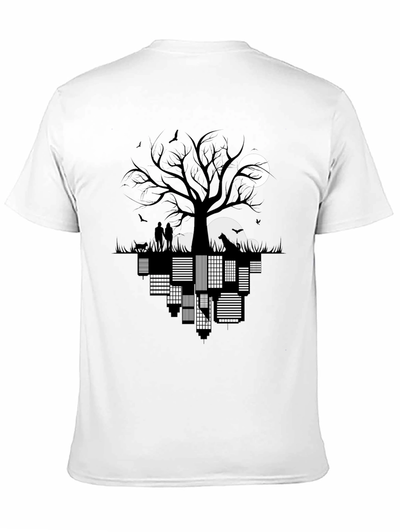 Cityscape Silhouette Graphic Tee