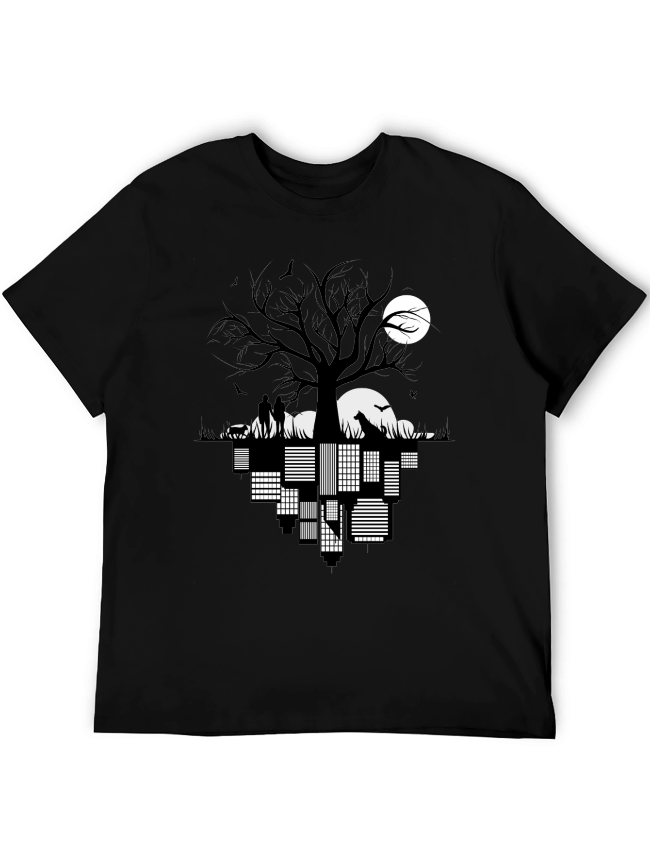 Cityscape Silhouette Graphic Tee