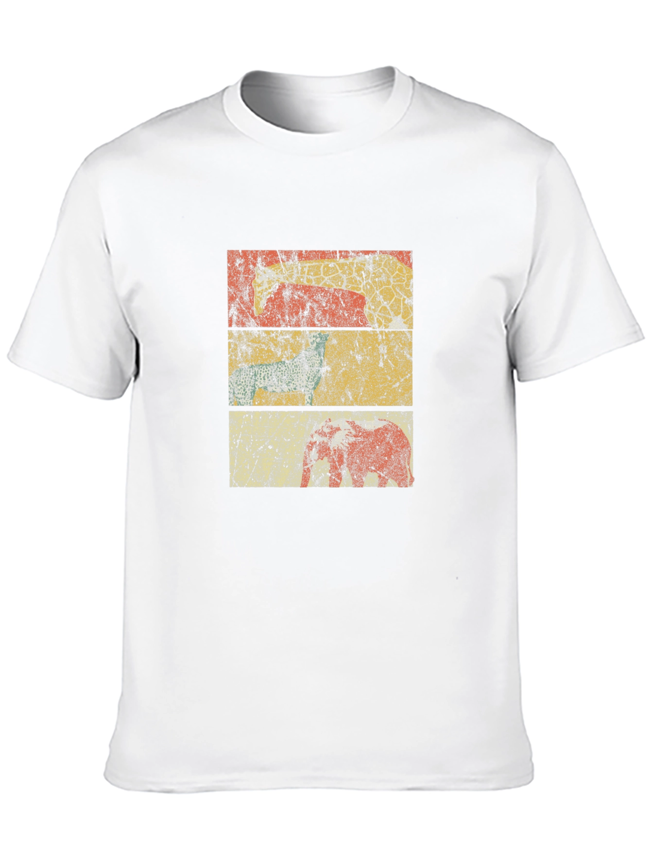 Distressed Stripe Graphic T-Shirt