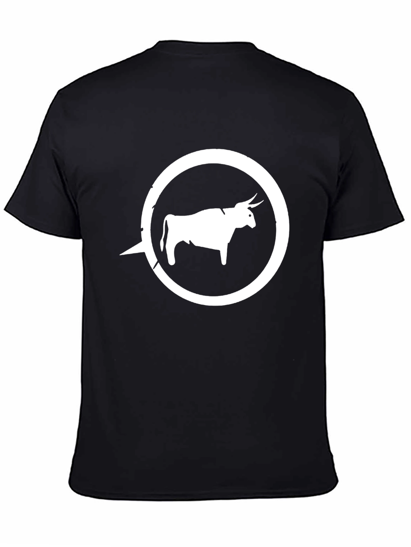 Bull Graphic Tee - Stylish Mens Black T-Shirt