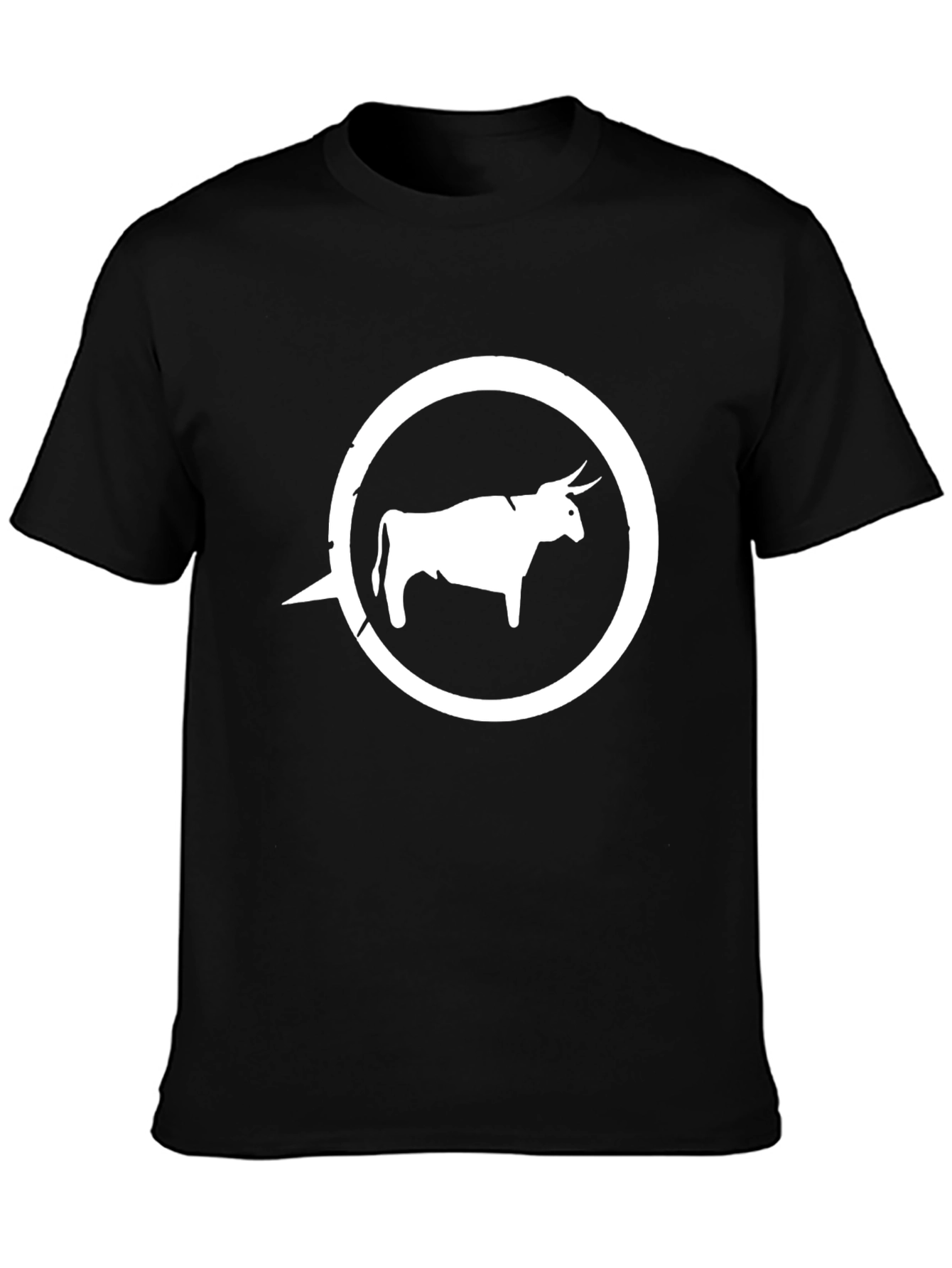 Bull Graphic Tee - Stylish Mens Black T-Shirt