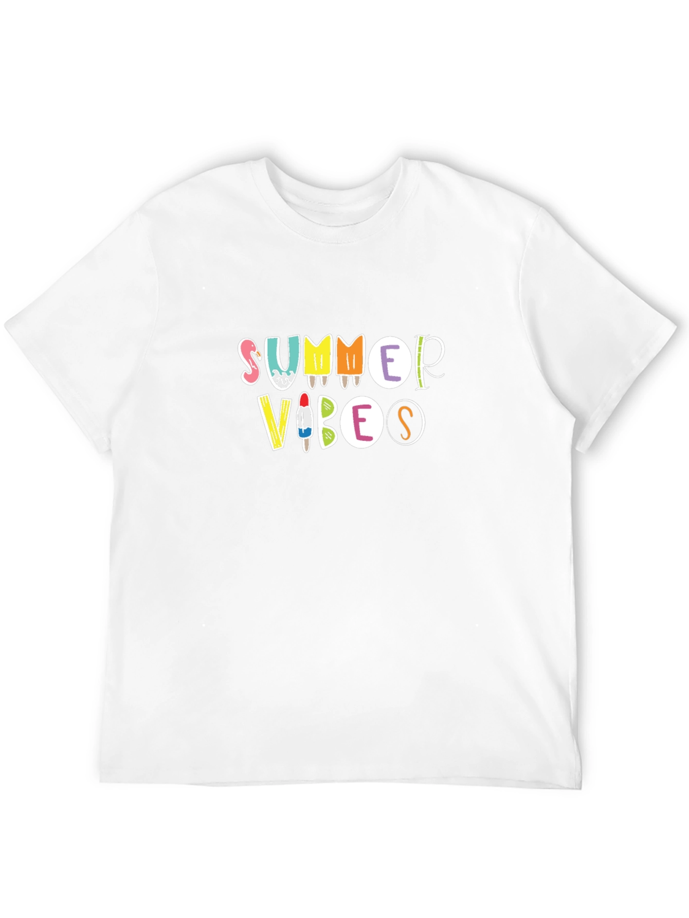 Summer Vibes Graphic Black T-Shirt