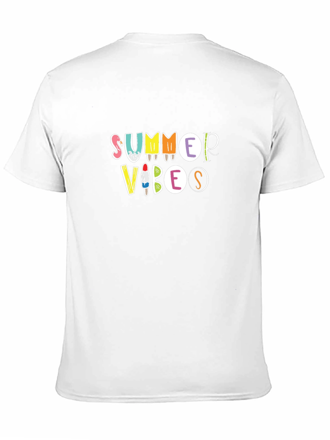 Summer Vibes Graphic Black T-Shirt