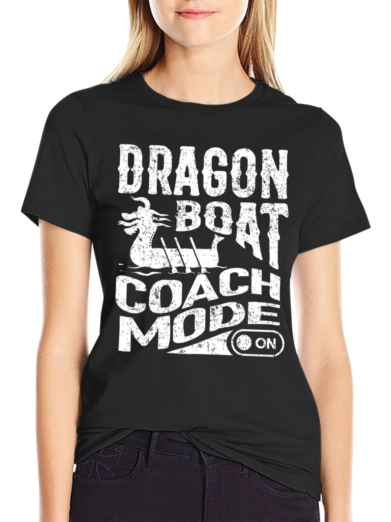 Dragon Boat Coach Mode On T-Shirt