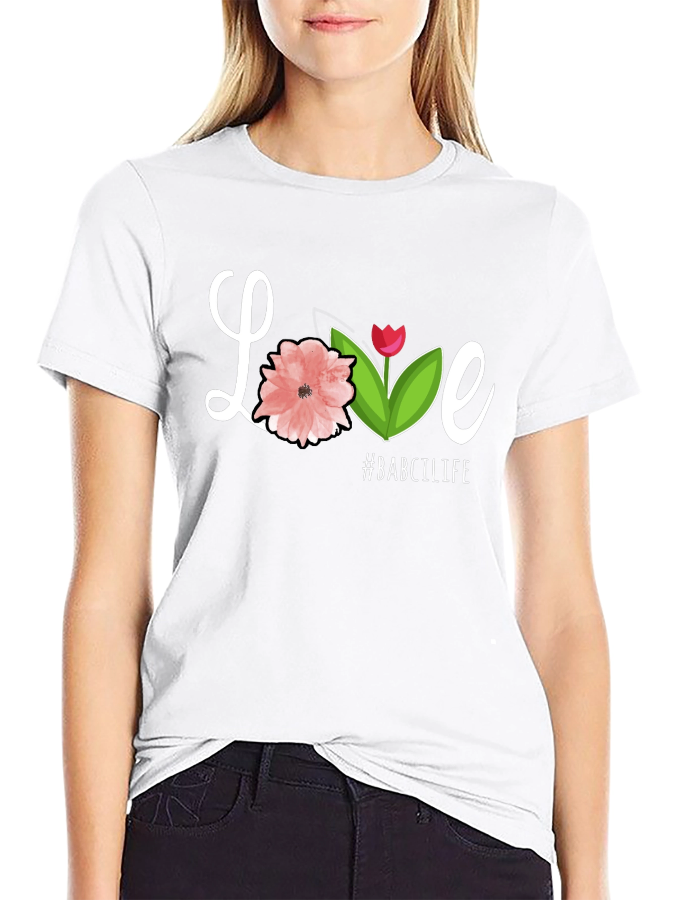 Love #BABCILIFE Black Graphic Tee