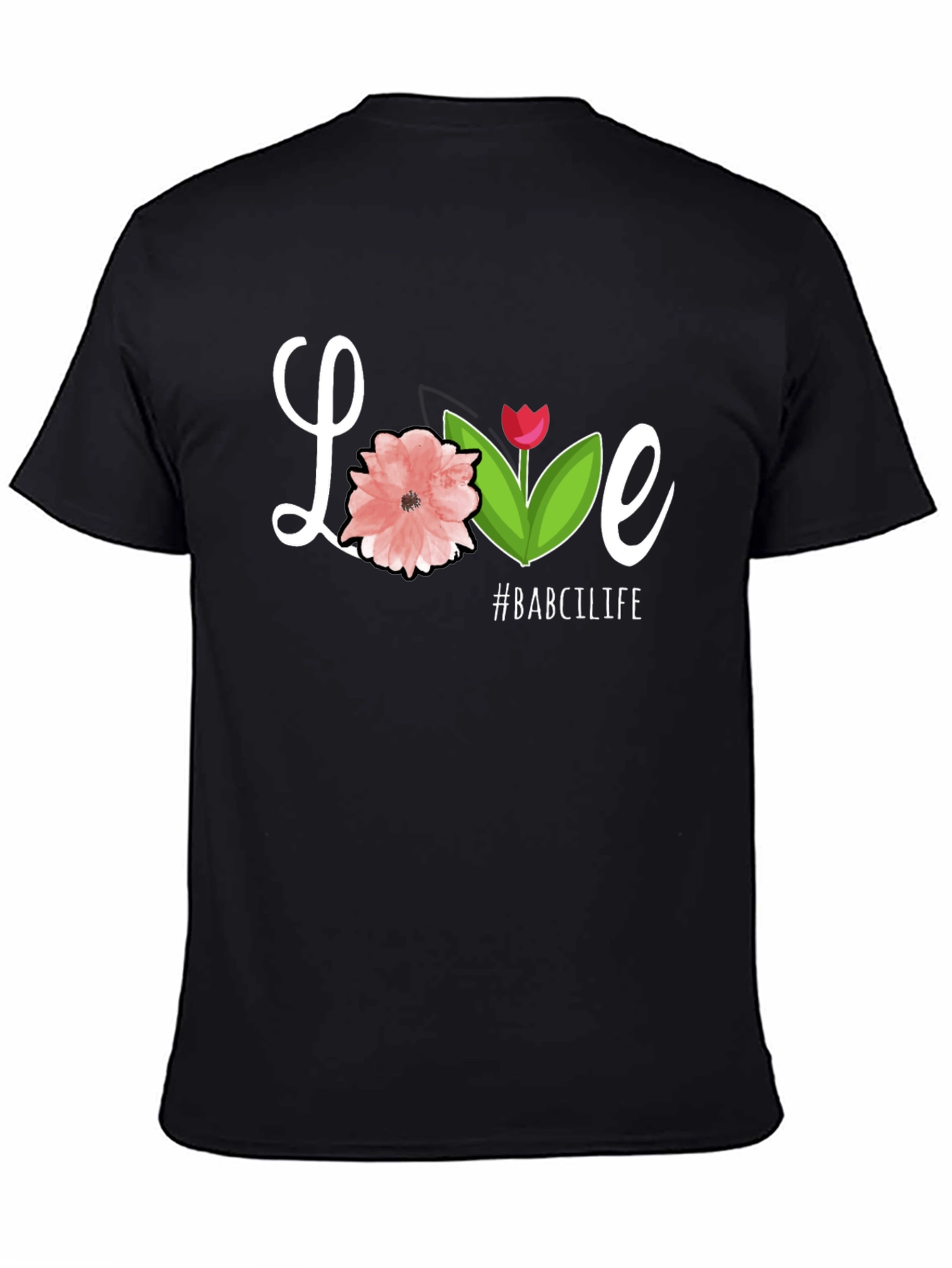 Love #BABCILIFE Black Graphic Tee