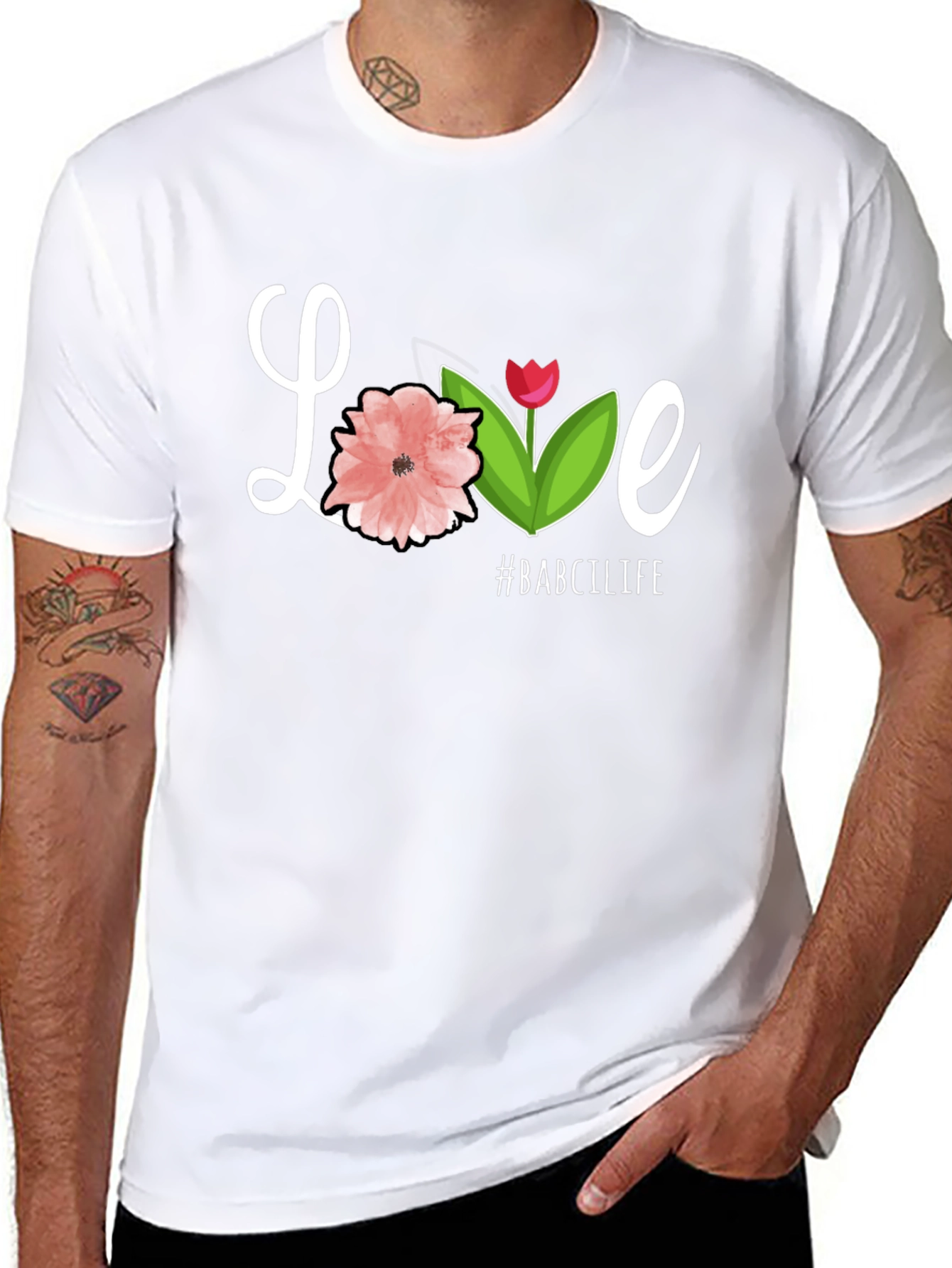 Love #BABCILIFE Black Graphic Tee