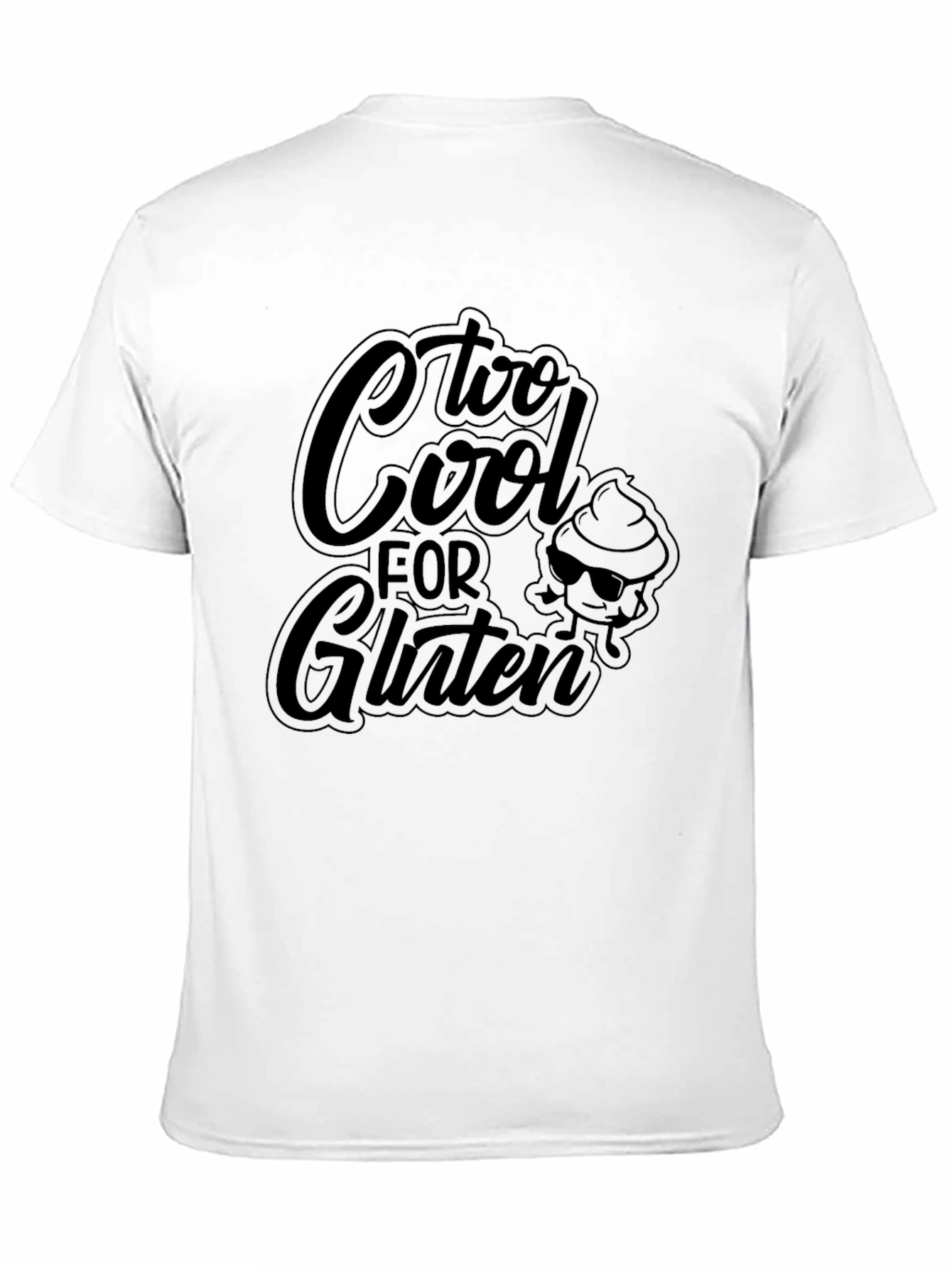 Too Cool for Gluten Black Graphic Tee