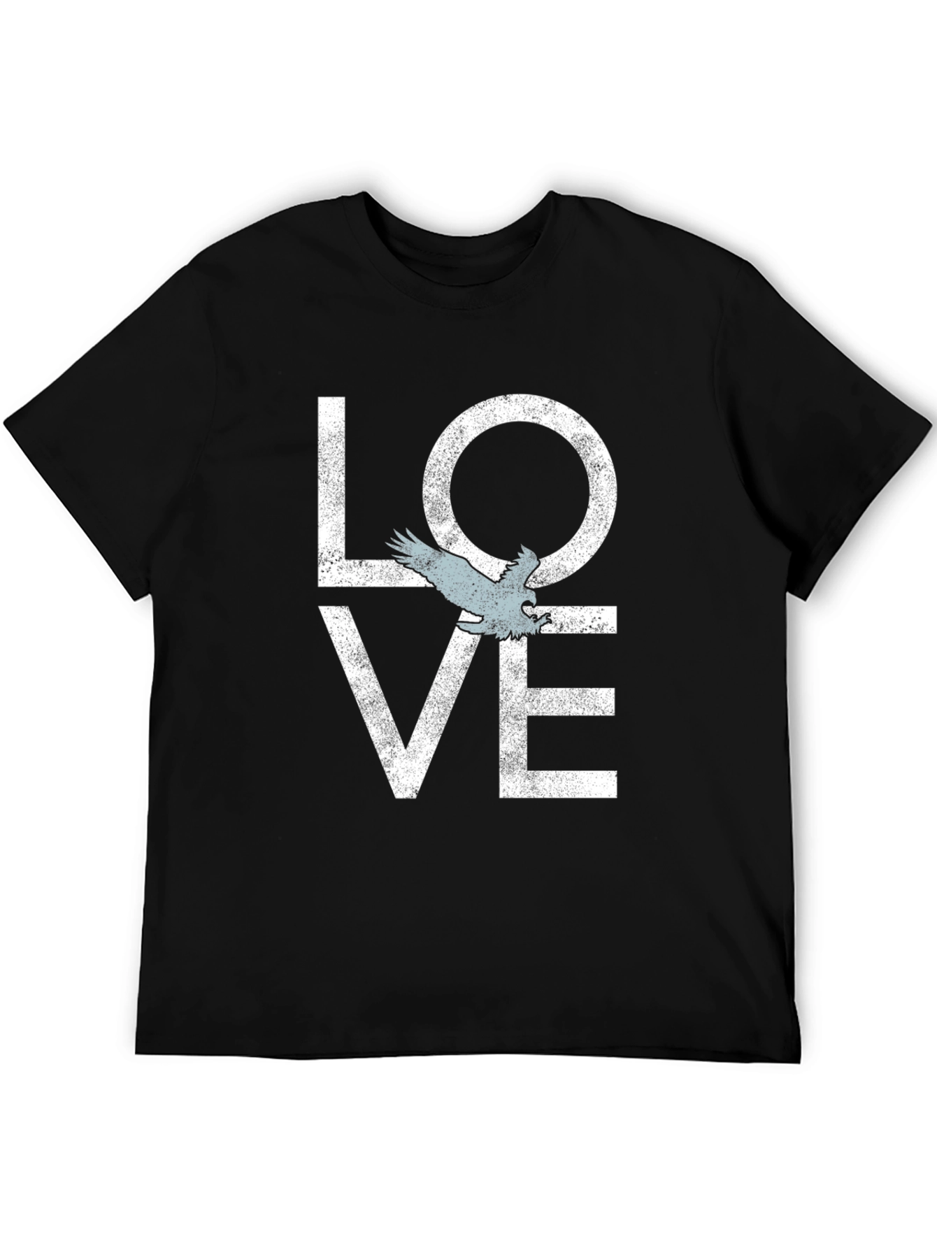 Love Bird Graphic Tee - Soft Black Cotton Shirt