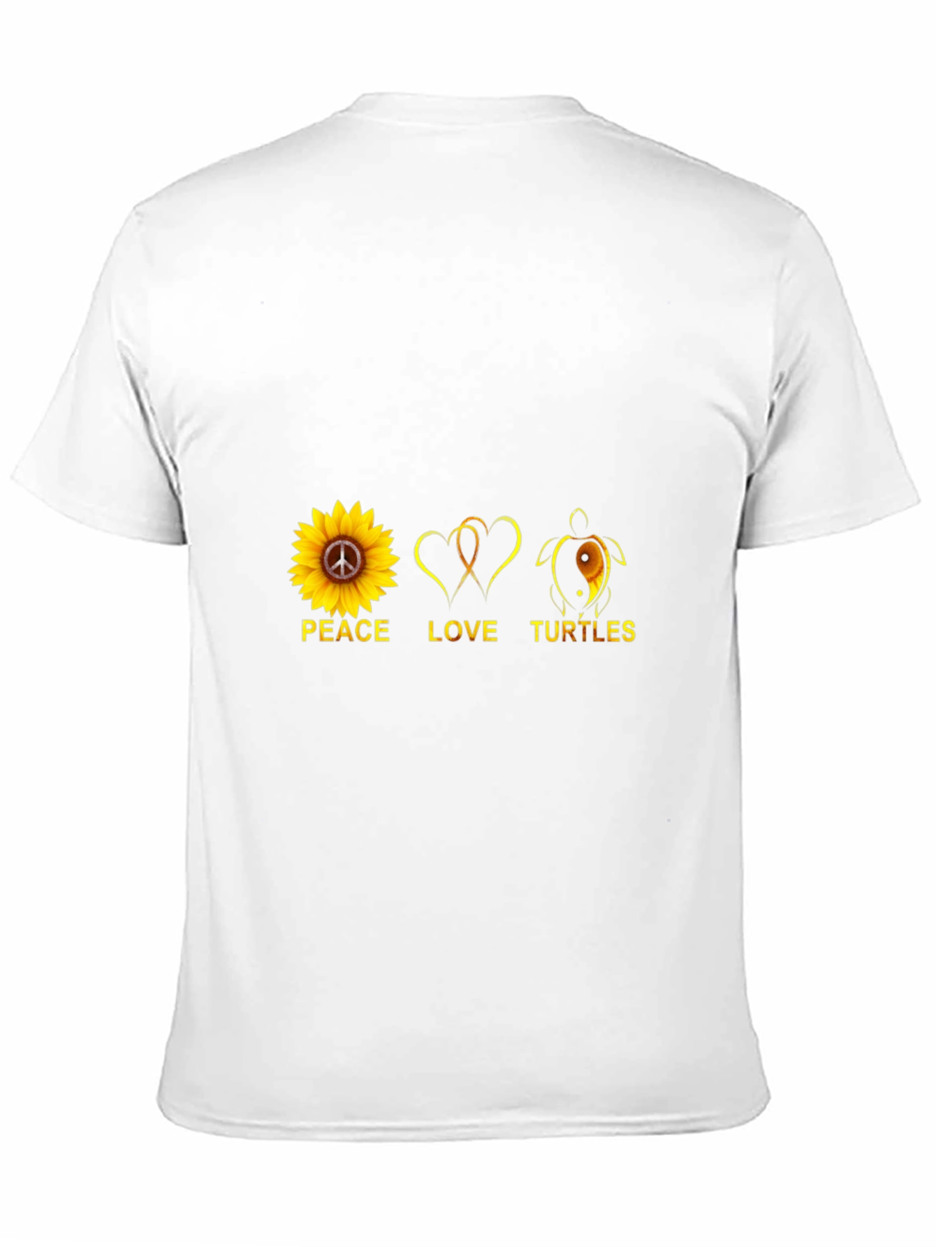 Peace Love Turtles T-Shirt Black