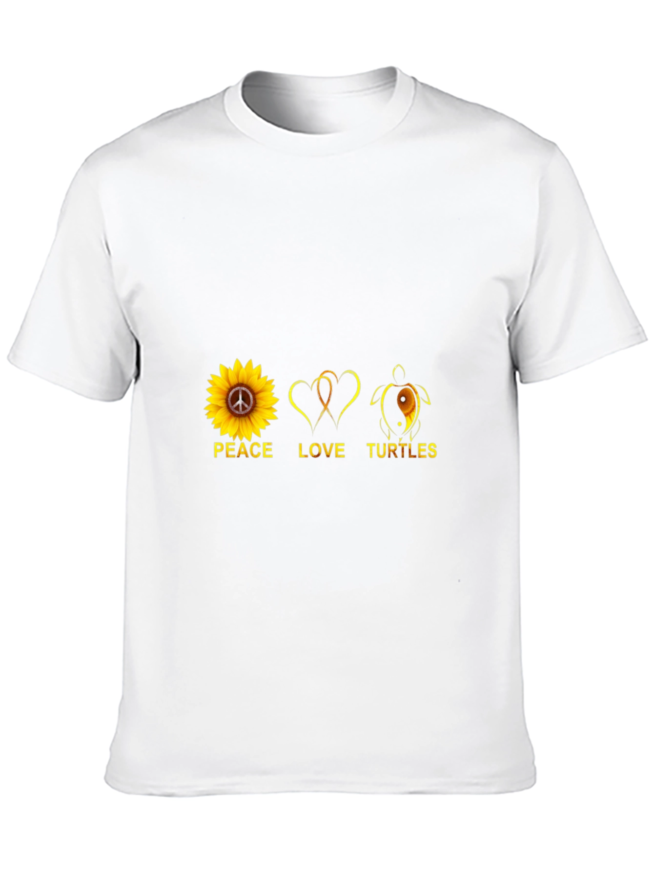 Peace Love Turtles T-Shirt Black