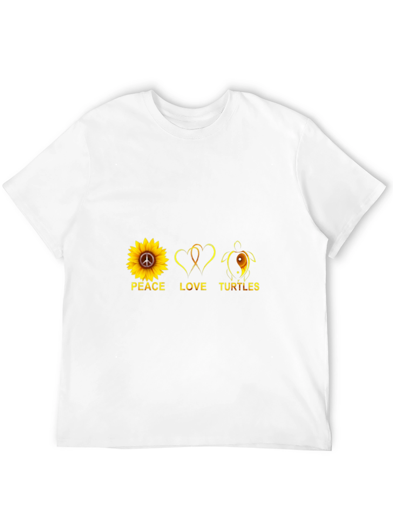 Peace Love Turtles T-Shirt Black