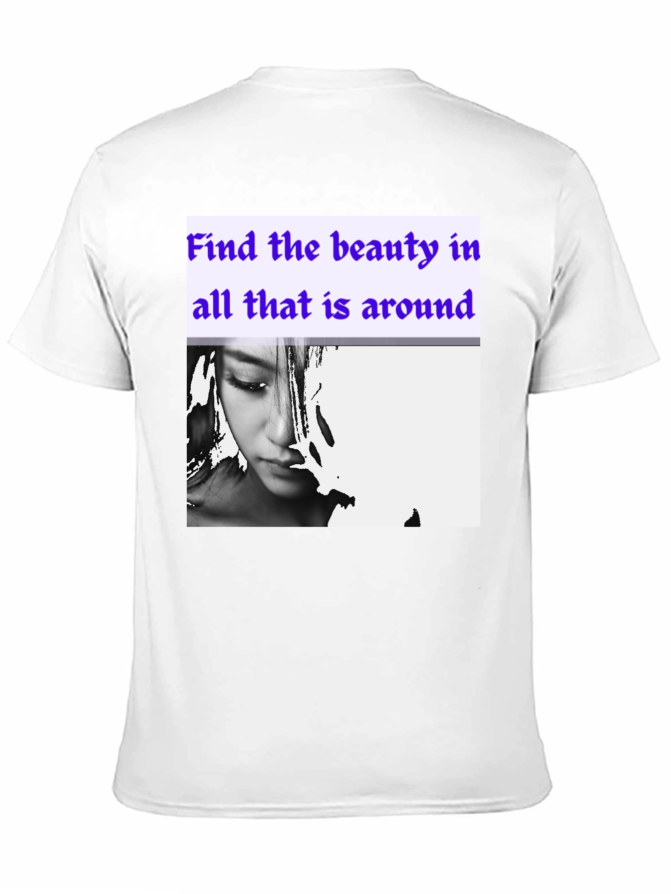 Beauty Around Graphic Tee - Stylish Black Cotton T-Shirt