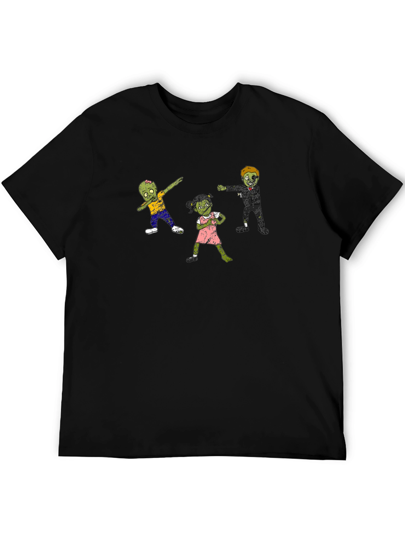 Zombie Family T-Shirt - Cool Black Tee
