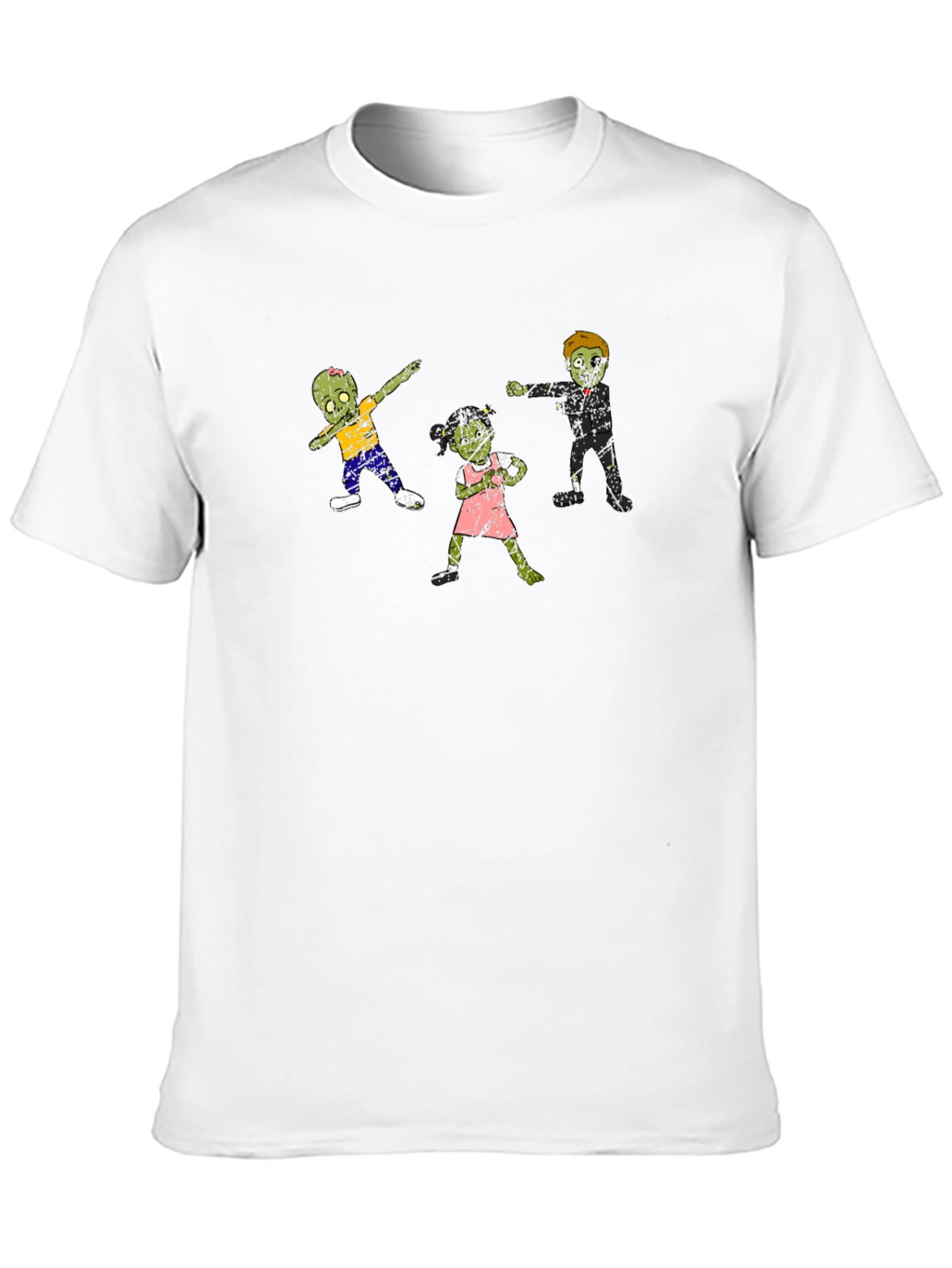 Zombie Family T-Shirt - Cool Black Tee