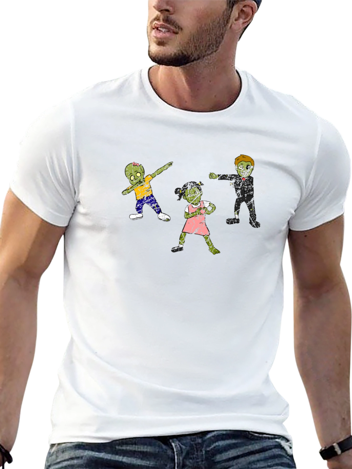 Zombie Family T-Shirt - Cool Black Tee