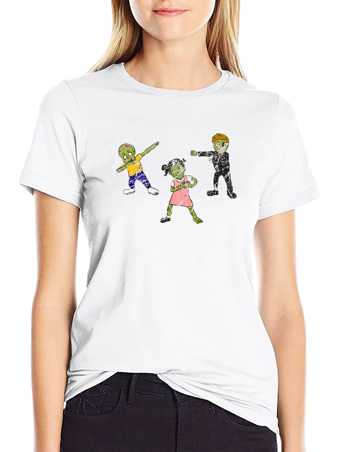 Zombie Family T-Shirt - Cool Black Tee