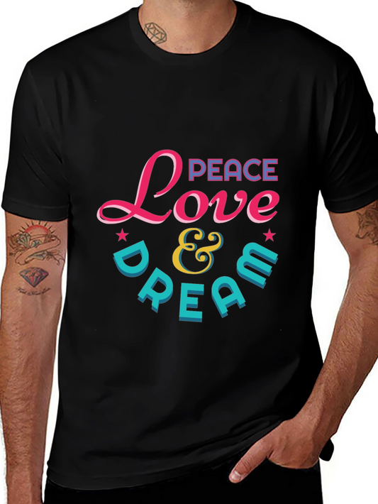 Peace Love & Dream Graphic T-Shirt