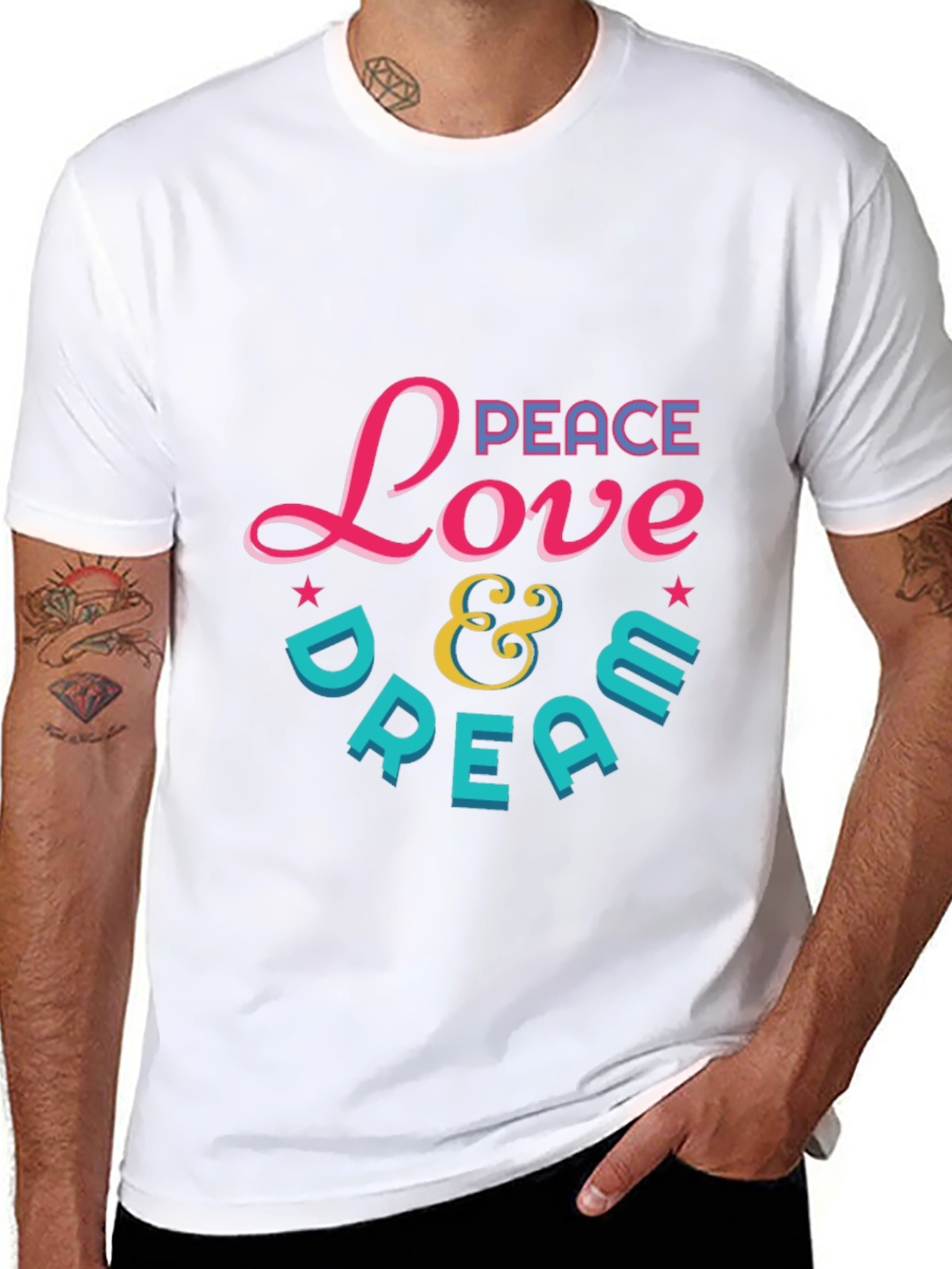 Peace Love & Dream Graphic T-Shirt