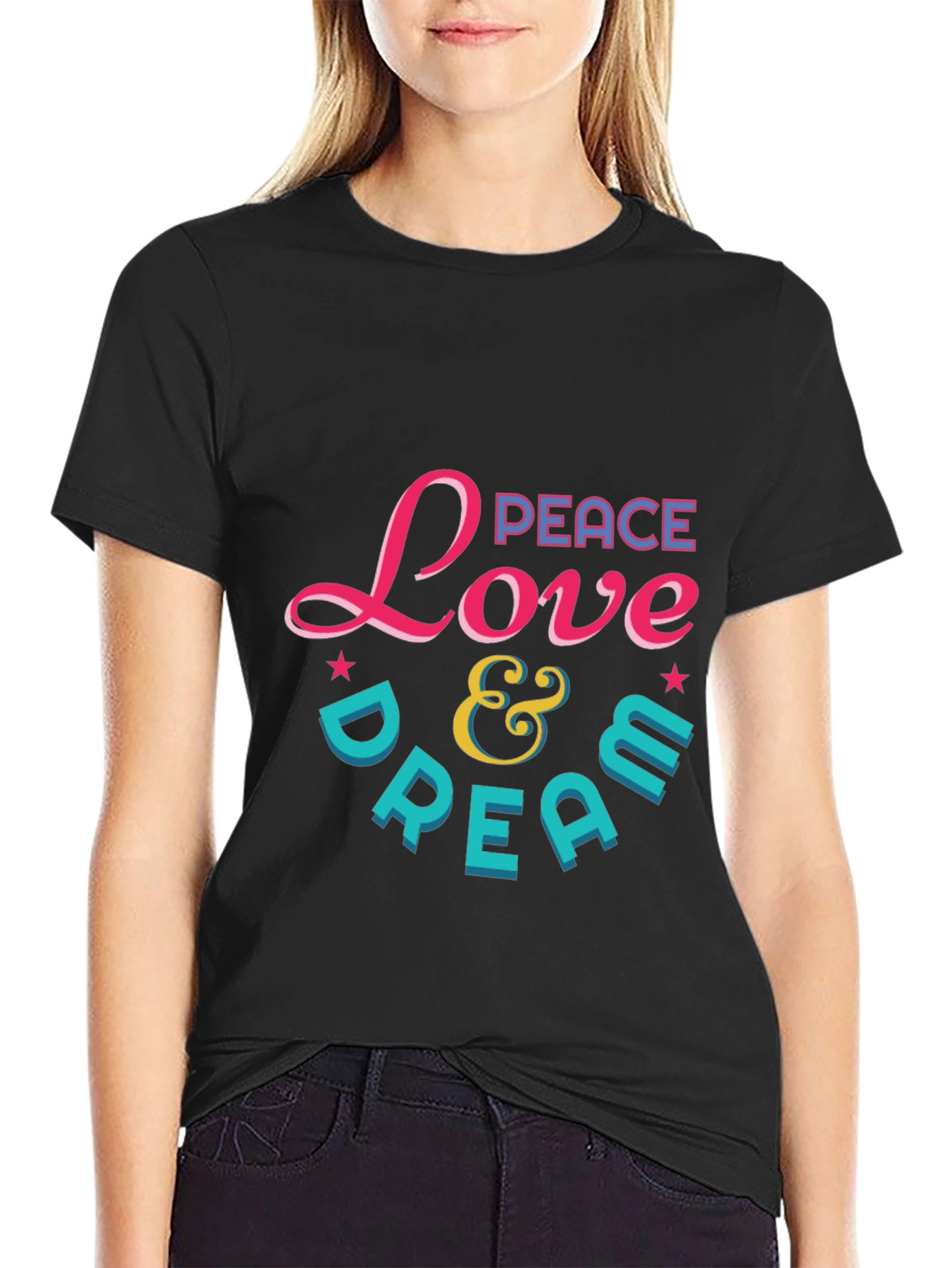 Peace Love & Dream Graphic T-Shirt