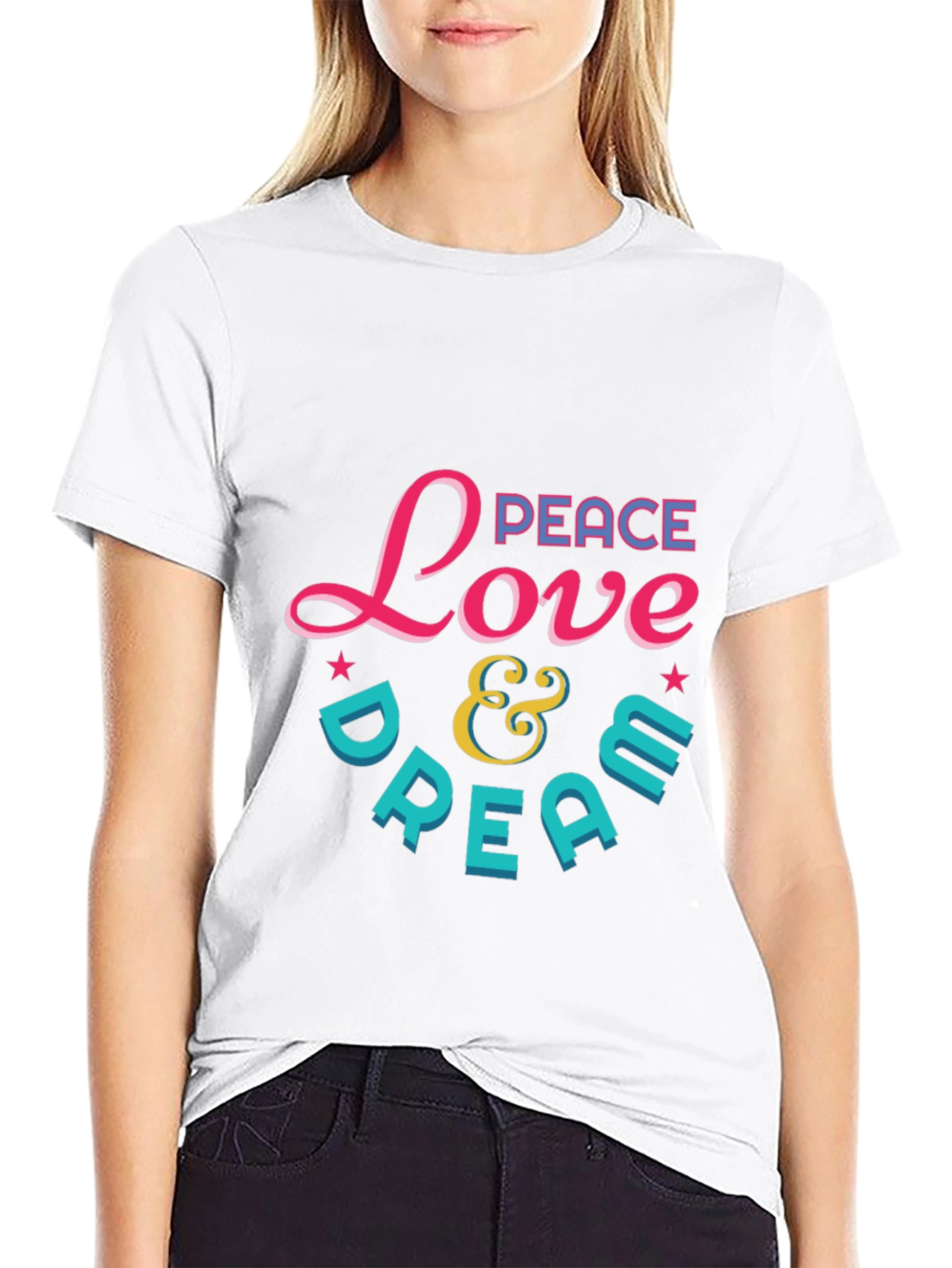 Peace Love & Dream Graphic T-Shirt
