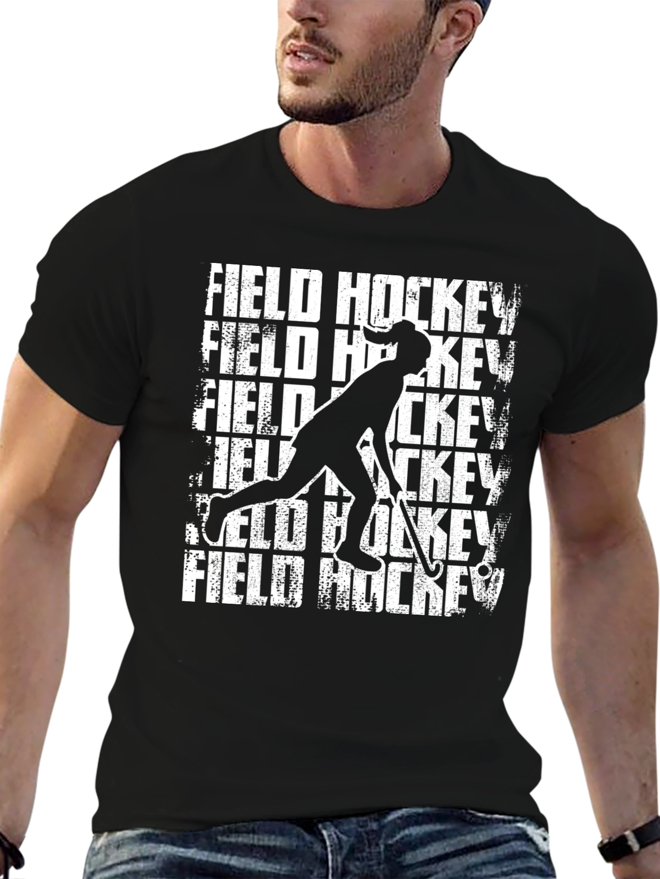 Field Hockey Graphic T-Shirt - Sporty Design