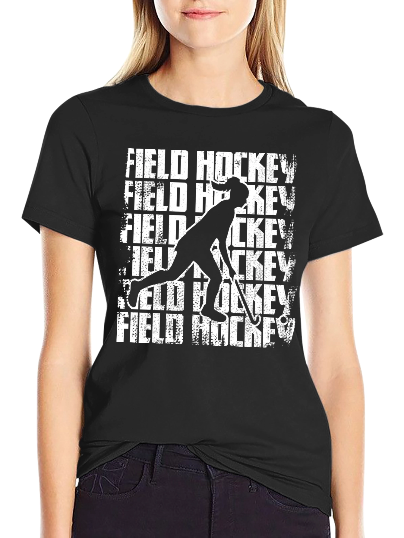 Field Hockey Graphic T-Shirt - Sporty Design