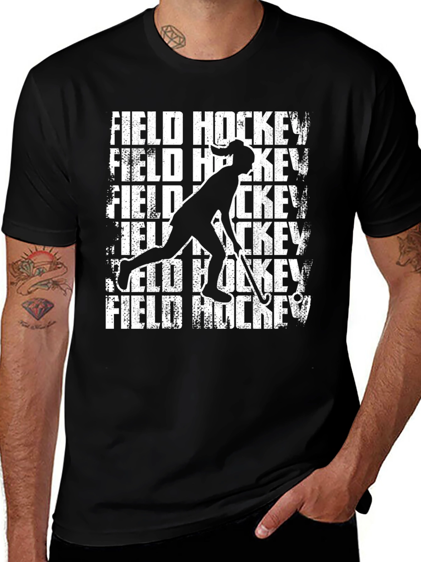 Field Hockey Graphic T-Shirt - Sporty Design