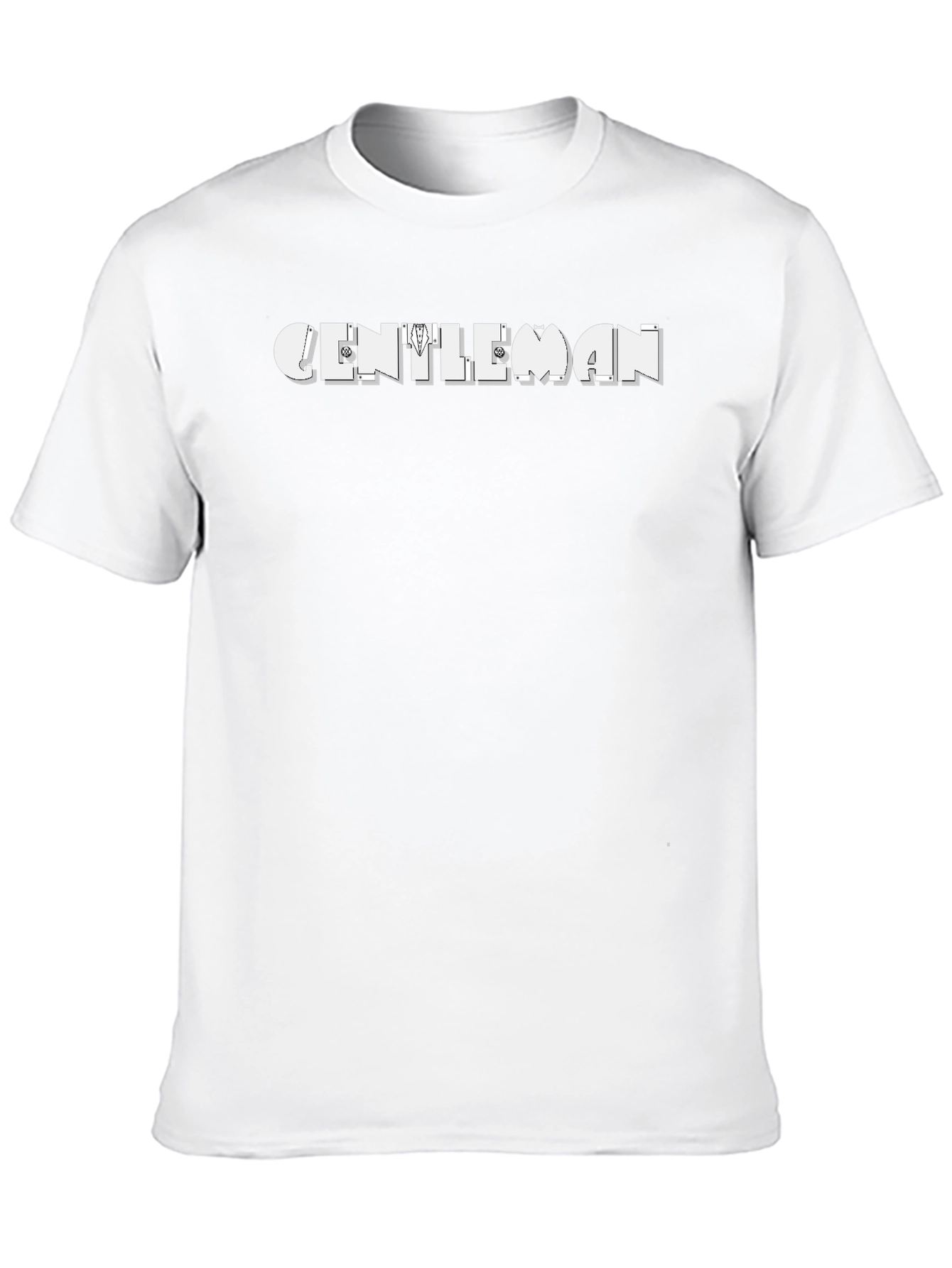 Gentleman Graphic Print Crew Neck T-Shirt