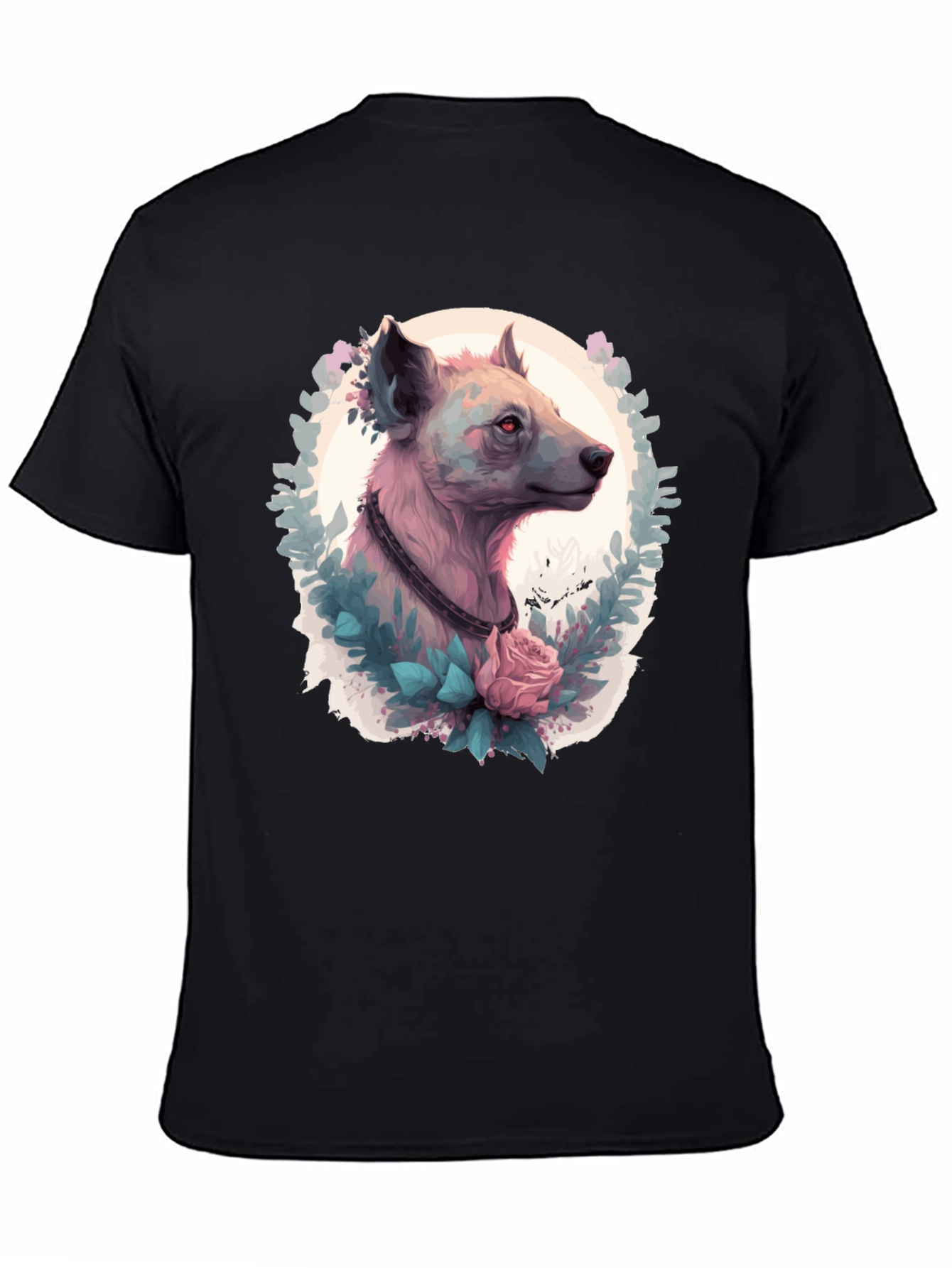 Hyena Portrait T-Shirt - Unique Animal Graphic Tee