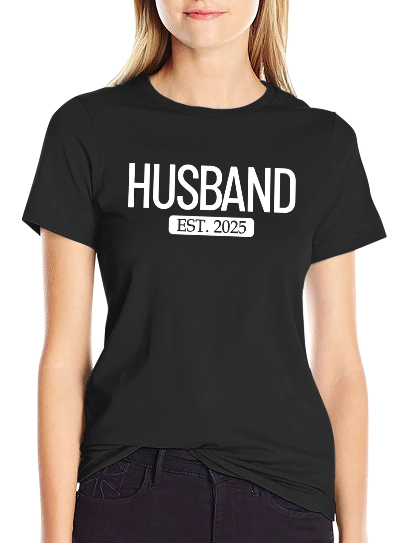 Future Husband Est. 2025 Black T-Shirt