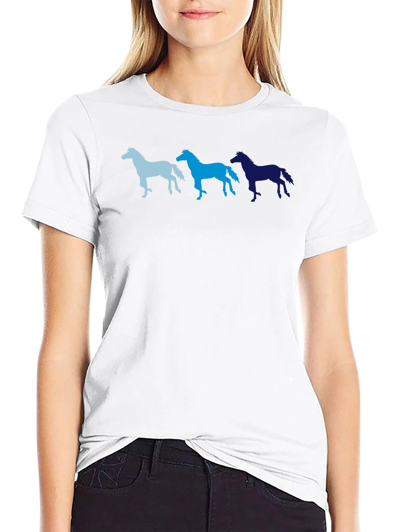 Gradient Horse T-Shirt - Unique Graphic Tee