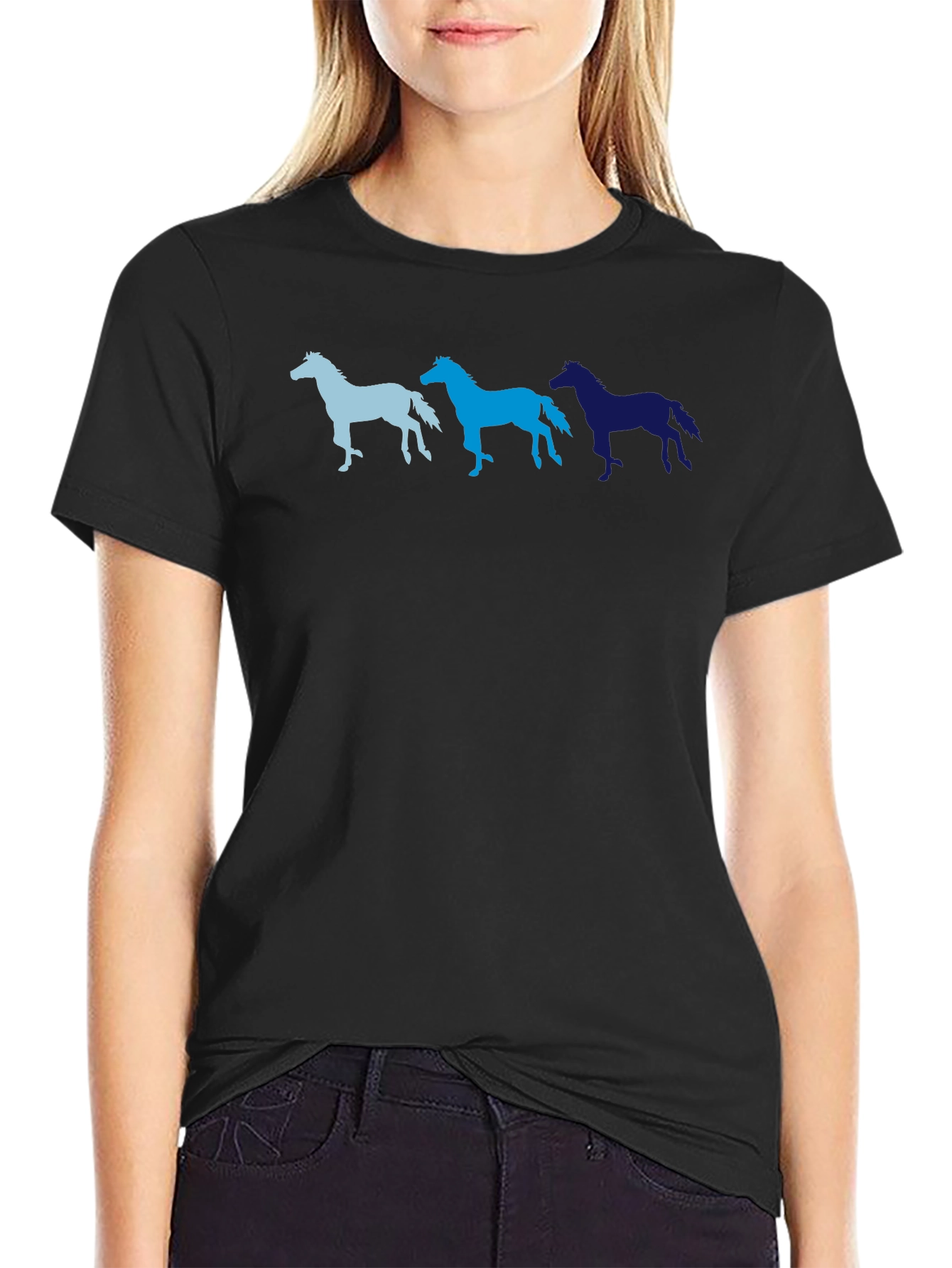 Gradient Horse T-Shirt - Unique Graphic Tee