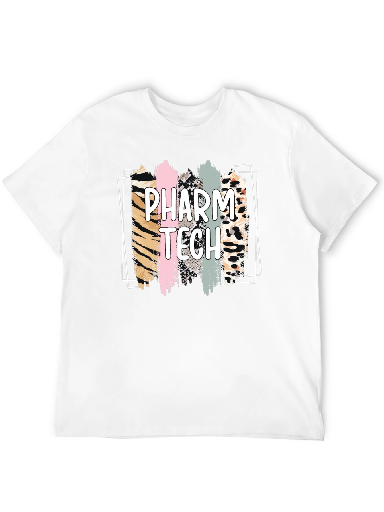 Pharm Tech Animal Print Brush Stroke T-Shirt