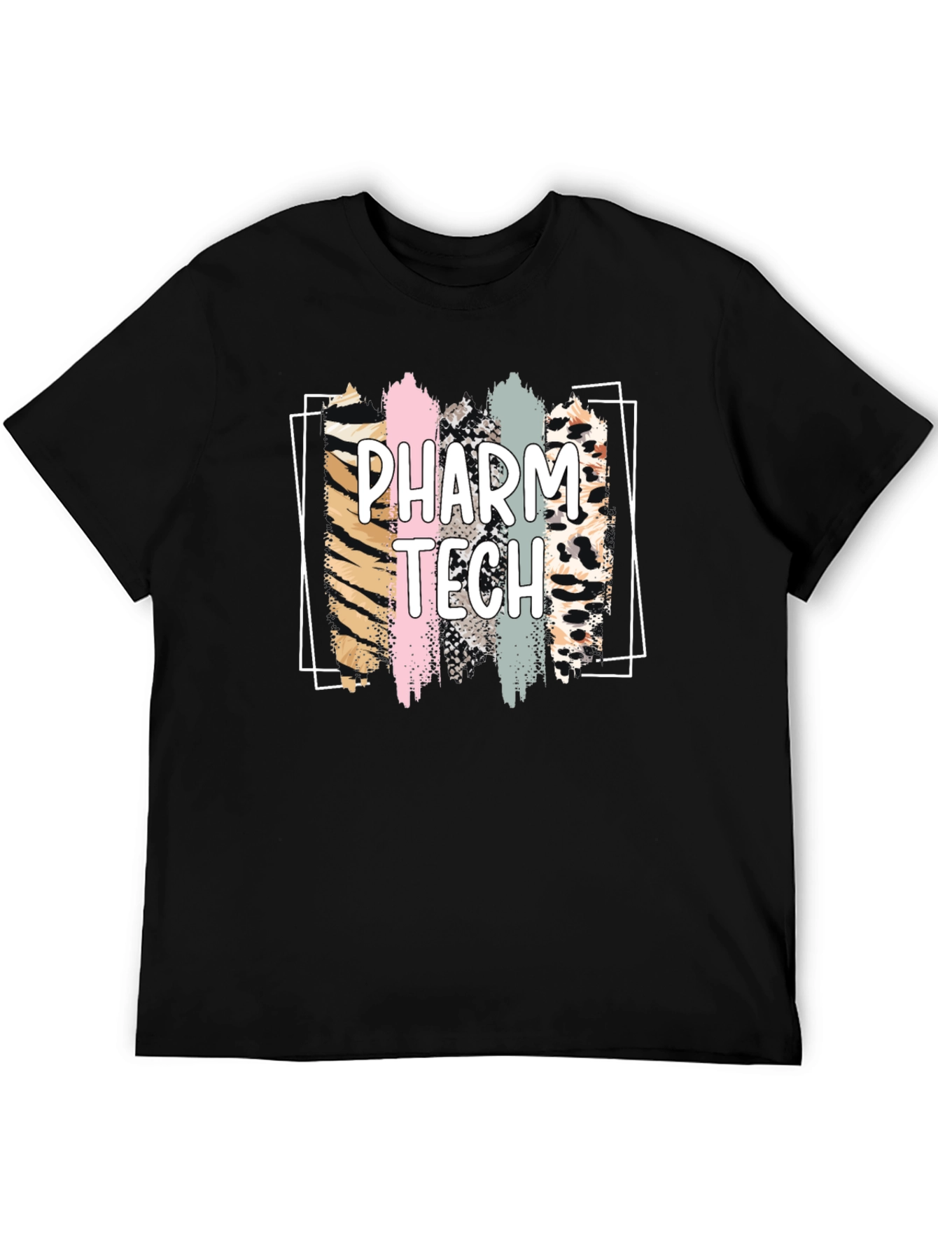 Pharm Tech Animal Print Brush Stroke T-Shirt