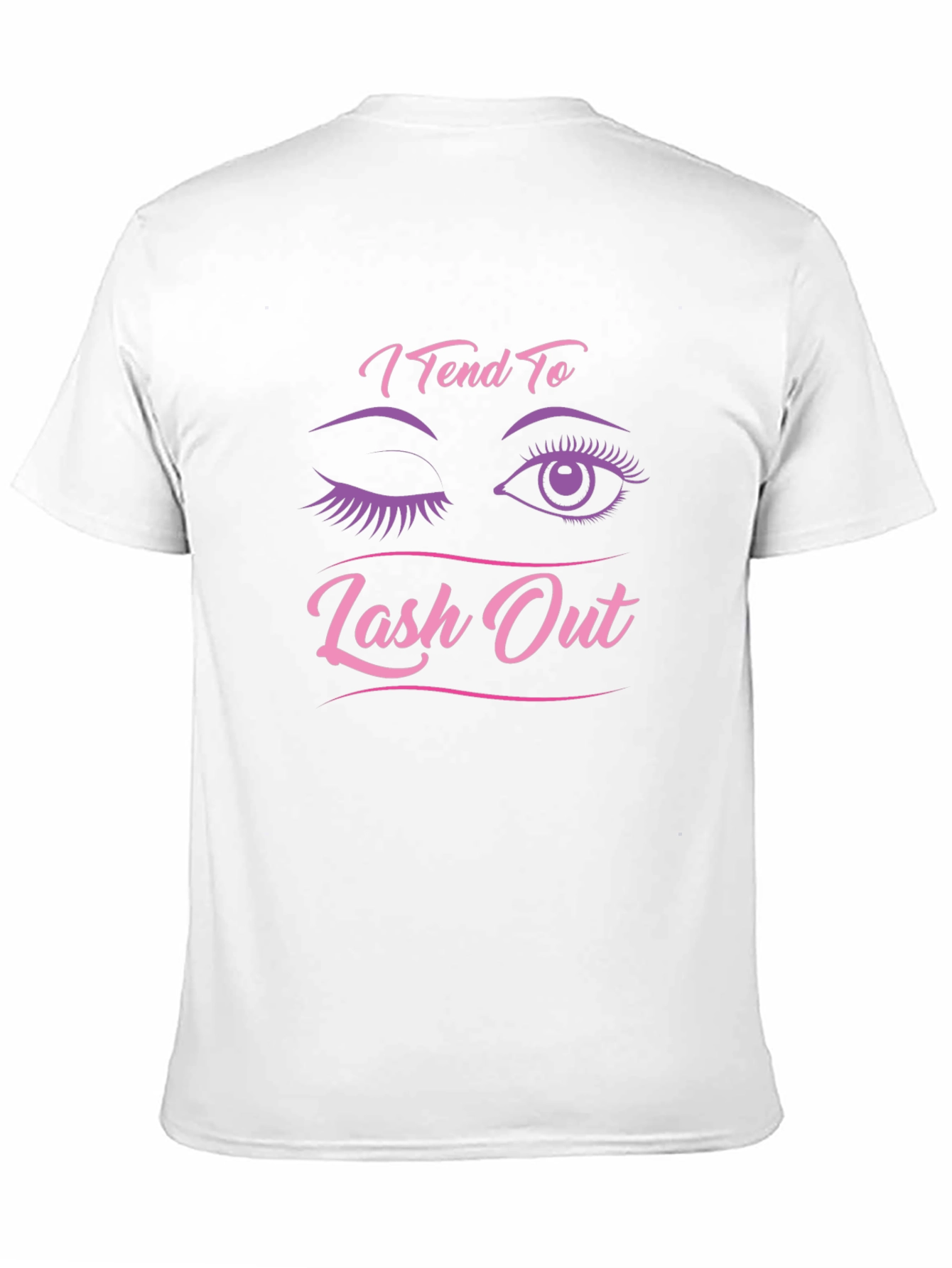 I Tend To Lash Out Graphic Tee - Black