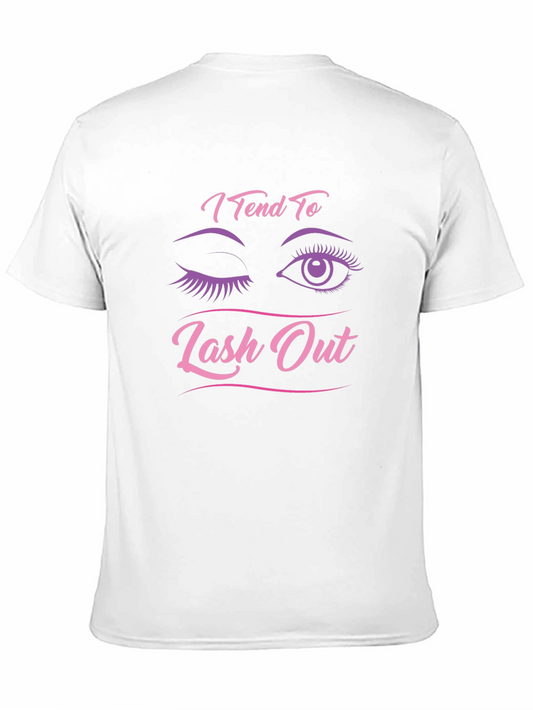 I Tend To Lash Out Graphic Tee - Black