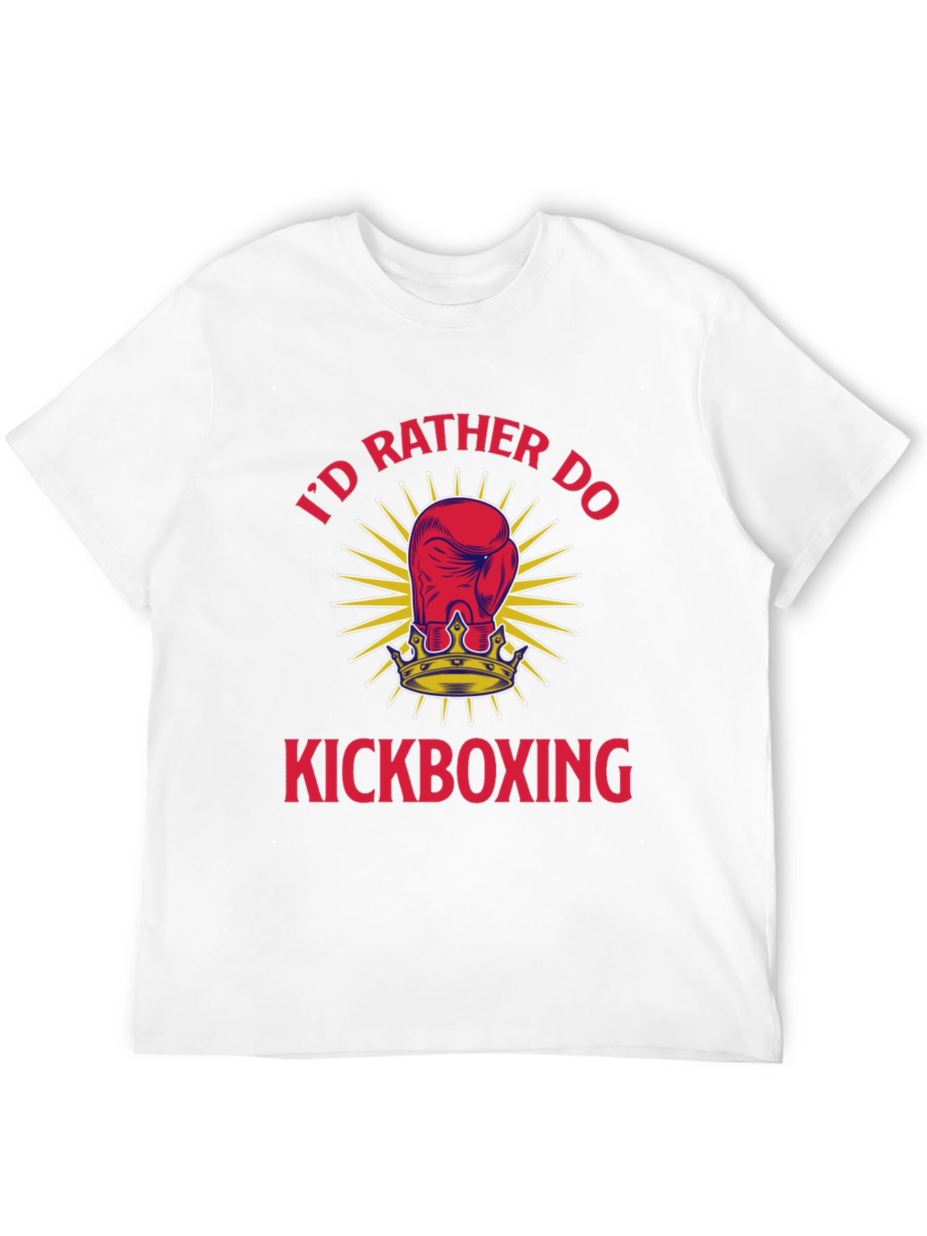 Kickboxing T-Shirt - Id Rather Do Boxing Glove Tee