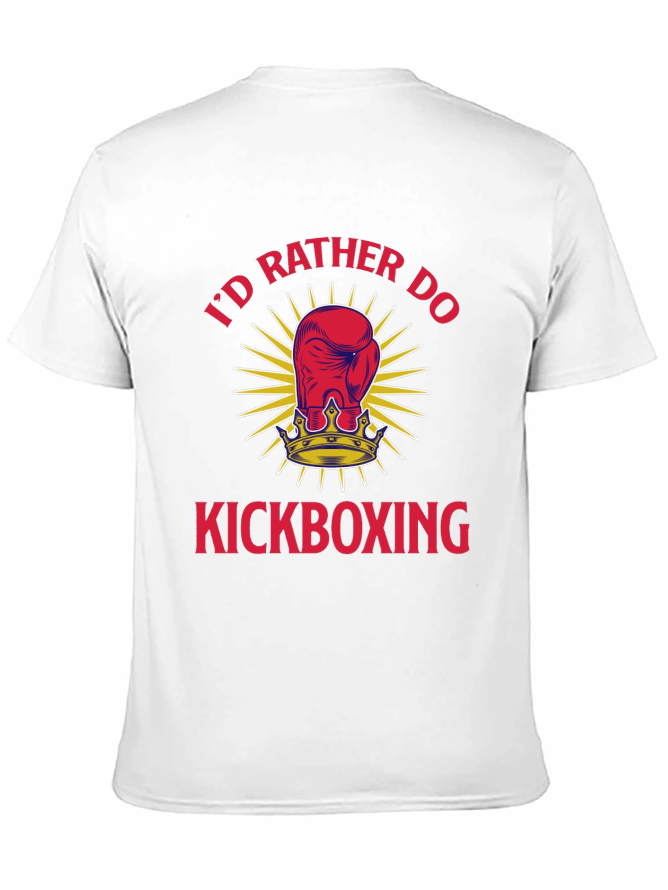 Kickboxing T-Shirt - Id Rather Do Boxing Glove Tee