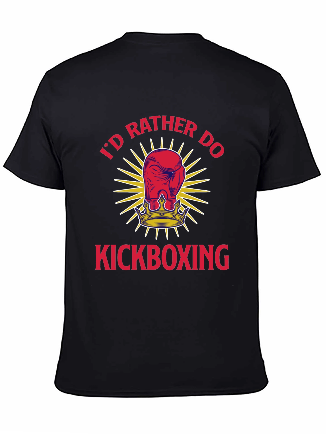 Kickboxing T-Shirt - Id Rather Do Boxing Glove Tee